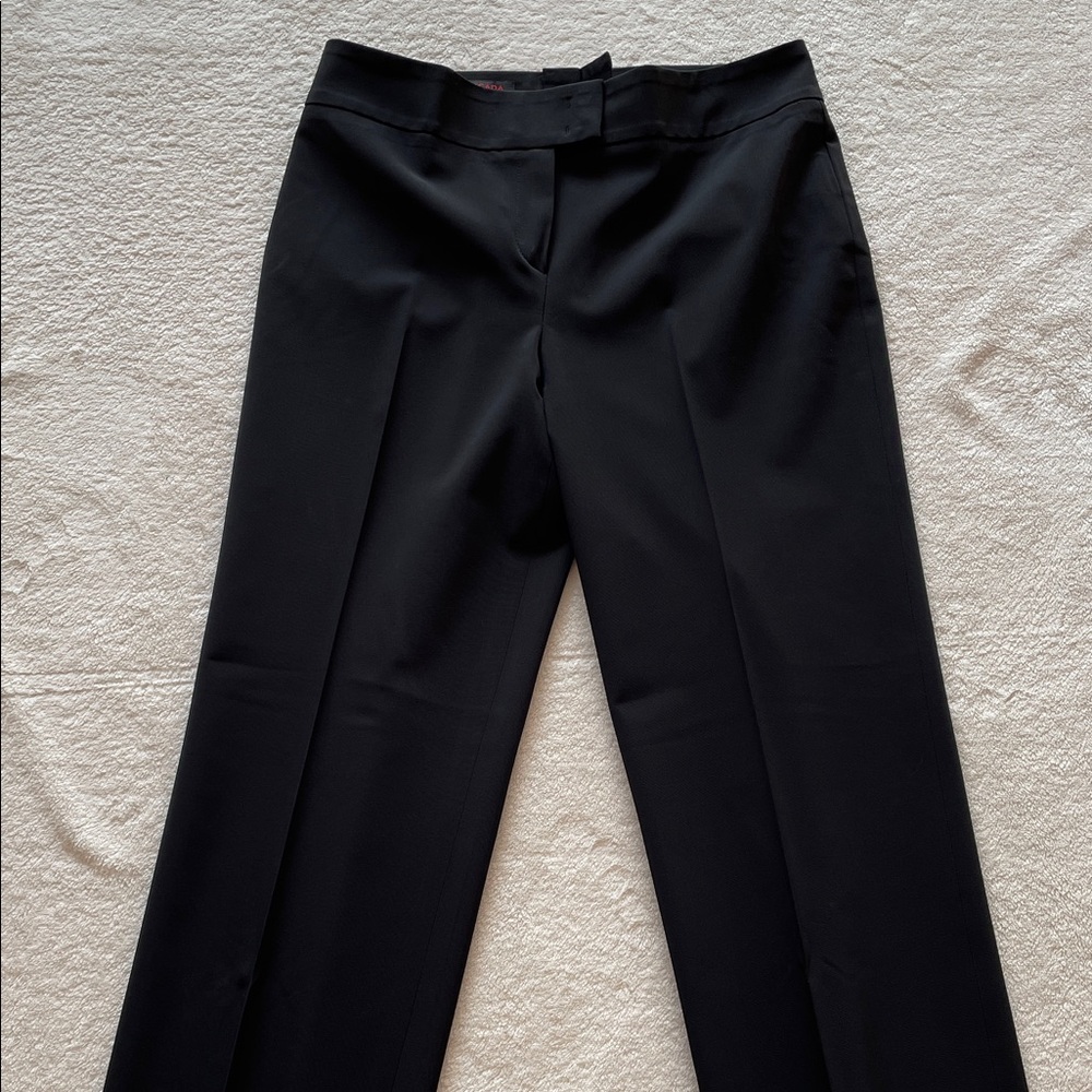 Mint Escada Black Straight Leg Stunning Pants Trousers